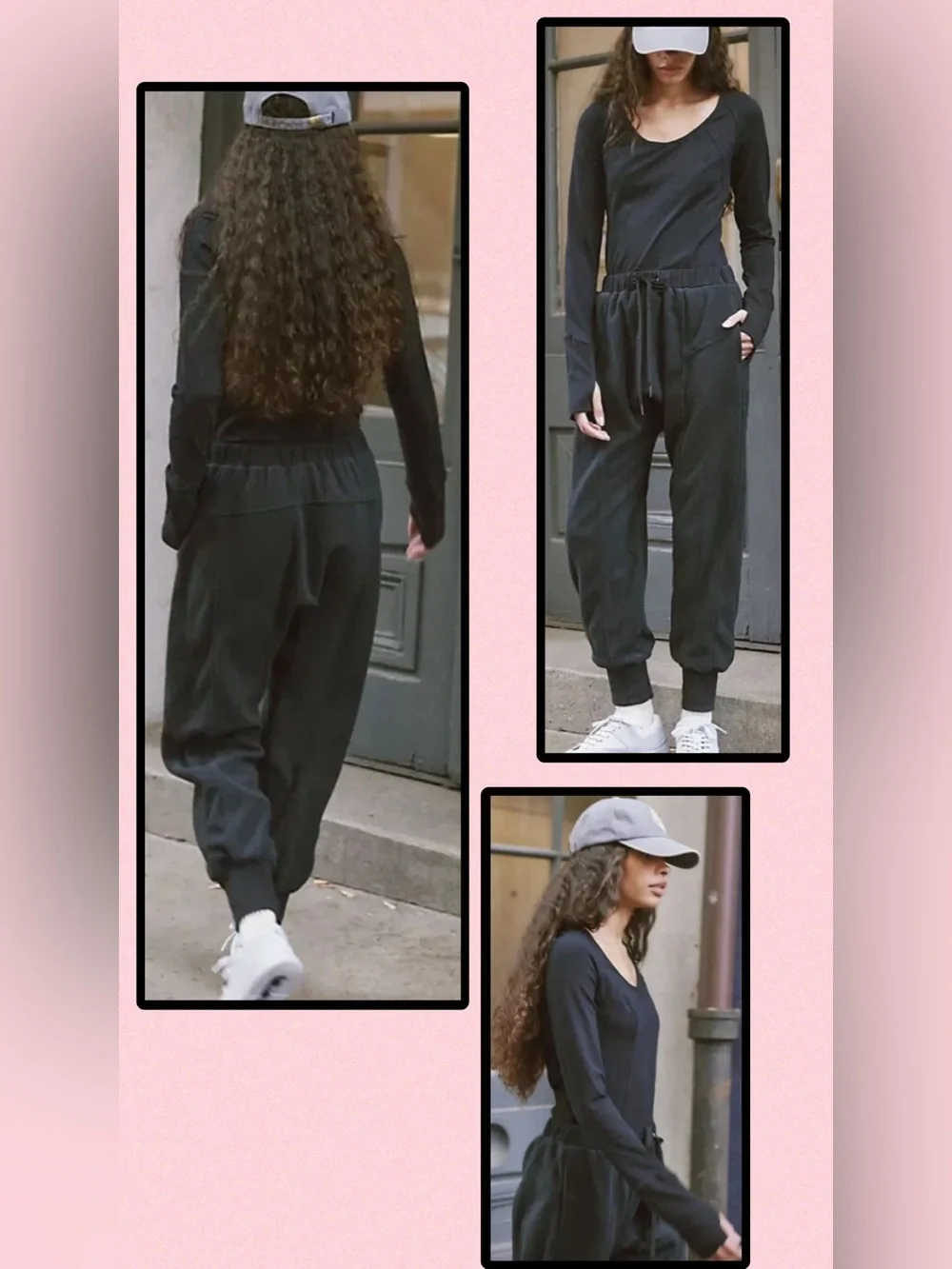 🆕 Free People FP Movement Make It Count One Piece Jumpsuit Long Sleeve Black